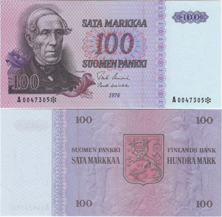 100 Markkaa 1976 A0047305*